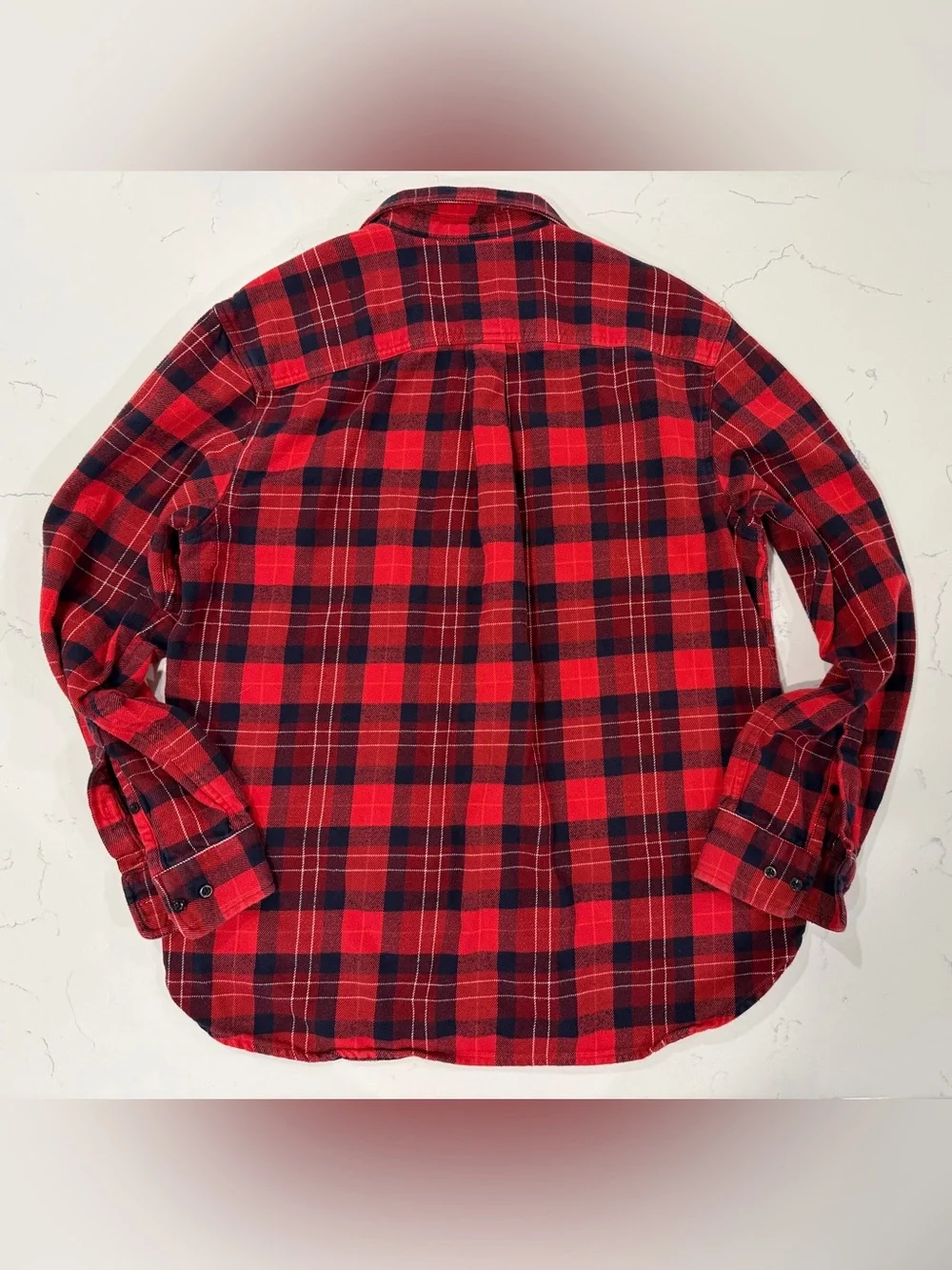 The North Face Red and Black Plaid Flannel